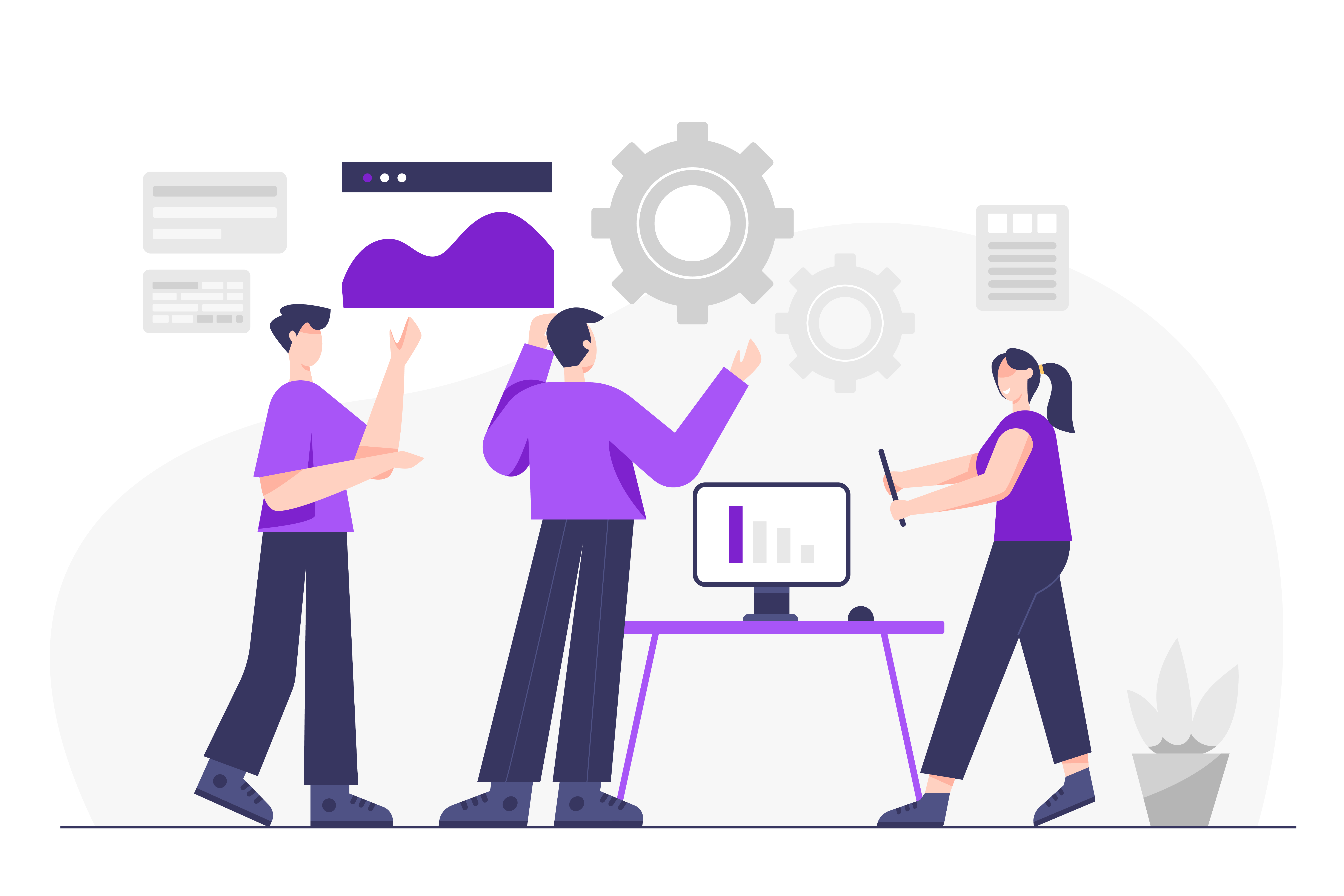 Ilustracion del trabajo en sprints de desarrollo
